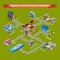 Isometric City Infograhic