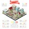 Isometric City Infographics