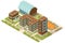 Isometric College Campus