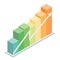 Isometric column graph