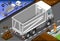 Isometric Container Truck in Rear View