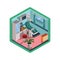 Isometric dental room