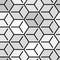 Isometric diagonal gray cube geometrical vector pattern