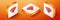 Isometric Diamond icon isolated on orange background. Jewelry symbol. Gem stone. Orange square button. Vector