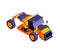 Isometric Dump Truck Composition