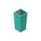 Isometric dustbin. Vector illustration decorative design