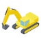 Isometric excavator