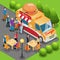 Isometric Fast Food Truck Concept