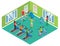 Isometric Fitness Club Concept