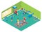 Isometric Fitness Concept