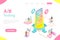 Isometric flat vector concept of AB testing, split test, A-B comparison.