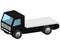 Isometric flatbed recovery vehicle icon 3D isolated on a white background.