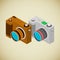 Isometric foto camera