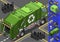 Isometric garbage truck