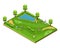 Isometric Golf Course Concept