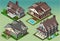 Isometric Historic American Building