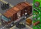 Isometric humid waste garbage truck