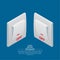 Isometric icons of electrical light wall switch