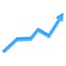 Isometric infographic chart histogram curve vector illustration. Isometric Histogram chart curve info element infographic. Perfect