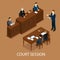 Isometric Judicial Session Concept