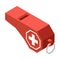 Isometric Lifeguard Whistle Composition