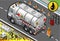 Isometric Liquid Tanker Truck in Rear View