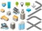 Isometric map toolkit