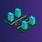 Isometric Market Futuristic Building Project