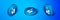 Isometric Mascara brush icon isolated on blue background. Blue circle button. Vector