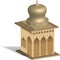 Isometric Mosque Icon and Illustration