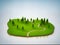 isometric nature and landscape. High quality photo