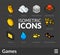 Isometric outline icons set 13