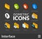 Isometric outline icons set 31