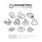 Isometric outline icons set 7