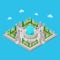 Isometric Park. City Park. Active People Outdoors