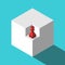 Isometric pawn in niche