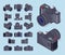 Isometric photo cameras