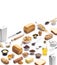 Isometric presentation of baking ingredient