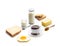 Isometric presentation of healthy breakfast