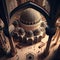 Isometric Projection of a Mosque\\\'s Stunning Architecture During Prayer Time, and Muted Tones, Made with Generative AI