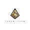 isometric pyramid sign triangle logo logotype art