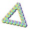 Isometric rainbow triangle isolated