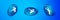 Isometric Ray gun icon isolated on blue background. Laser weapon. Space blaster. Blue circle button. Vector