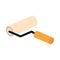 Isometric repair construction color paint roller work tool and equipment flat style icon design