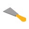 Isometric repair construction spatula work tool and equipment flat style icon design