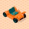 Isometric retro car model