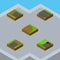 Isometric Road Set Of Unfinished, Downward, Incomplete And Other Vector Objects. Also Includes Rotation, Incomplete