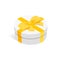 Isometric round gift box white