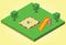 Isometric sandbox and slides