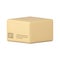 Isometric sealed cardboard box delivery package realistic 3d icon decorative design vector